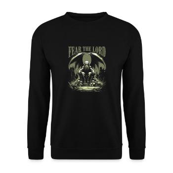 Cthulhu, Fear The Lord Cthulhu Mythos - Unisex Sweatshirt - black - Front - Alina (178cm) & Michal (187cm)
