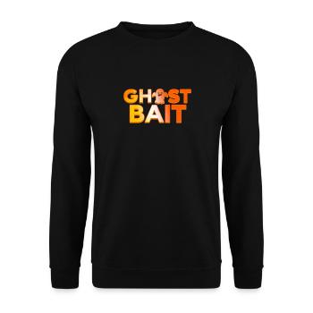 Ghost Bait Funny Halloween Design - Unisex Sweatshirt - black - Front - Alina (178cm) & Michal (187cm)