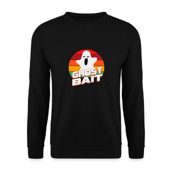 Living The Spook Life Ghost Bait - Unisex Sweatshirt - black - Front - Alina (178cm) & Michal (187cm)