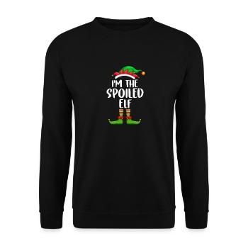 Je suis le lutin gâté Chemise assortie famille - Sweat-shirt Unisexe - noir - Devant - Alina (178cm) & Michal (187cm)