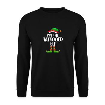Je suis le lutin tatoué chemise assortie famille - Sweat-shirt Unisexe - noir - Devant - Alina (178cm) & Michal (187cm)