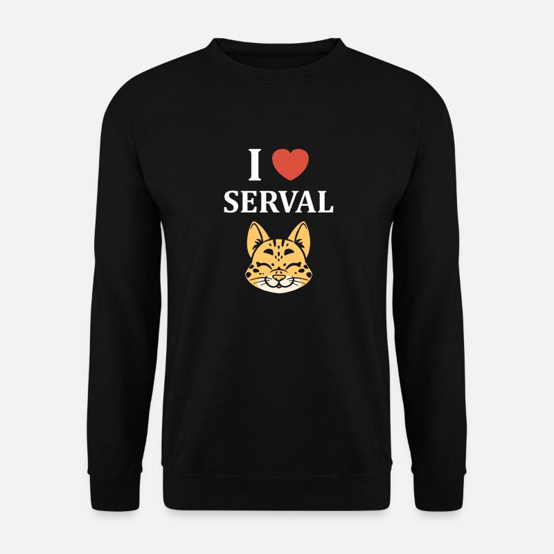 Serval - Unisex Pullover - Schwarz