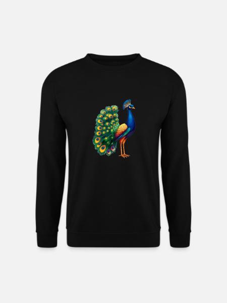 Pfaue Pfau - Unisex Pullover - Schwarz