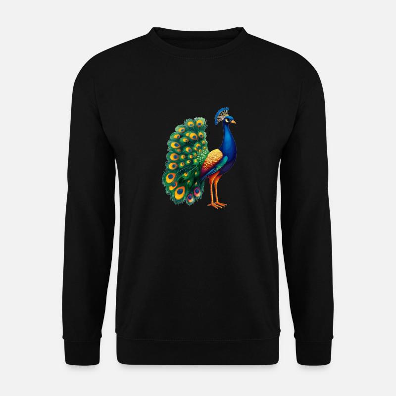 Pfaue Pfau - Unisex Pullover - Schwarz