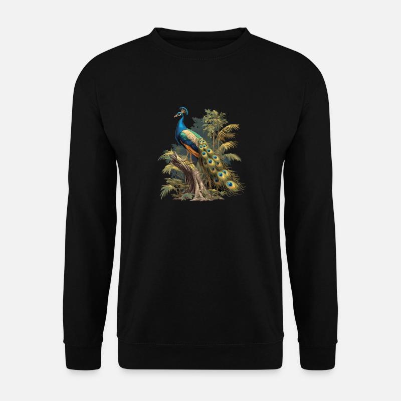 Peacocks Peacock - Unisex Sweatshirt - black