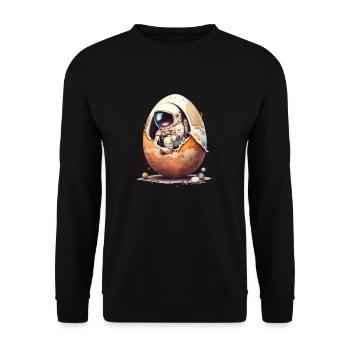 Easter Easter Bunny Easter Eve Easter Sunday Easter Egg Spring - Unisex Sweatshirt - black - Front - Alina (178cm) & Michal (187cm)