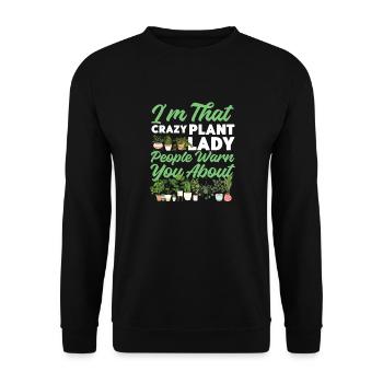 Plant Lover Gardening I'm That - Unisex Pullover - Schwarz - Vorne - Alina (178cm) & Michal (187cm)