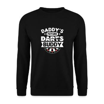 Dart Dartspieler Dartspiel Herren - Unisex Pullover - Schwarz - Vorne - Alina (178cm) & Michal (187cm)