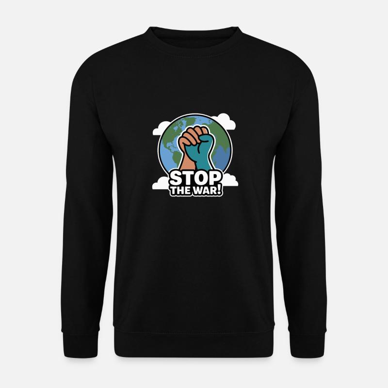STOPPT DEN KRIEG - Unisex Pullover - Schwarz