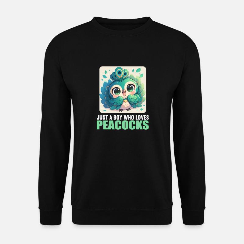 Peacocks Peacock - Unisex Sweatshirt - black