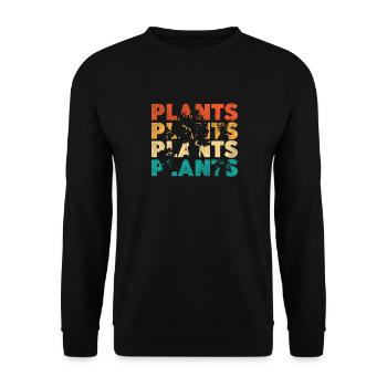 Amoureux des plantes jardinage rétro - Sweat-shirt Unisexe - noir - Devant - Alina (178cm) & Michal (187cm)