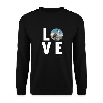 Pelicans Pelican - Unisex Sweatshirt - black - Front - Alina (178cm) & Michal (187cm)