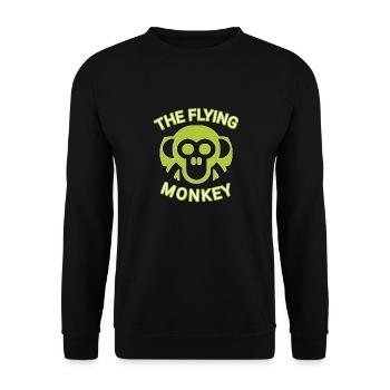 The Flying Monkey Green - Unisex Sweatshirt - black - Front - Alina (178cm) & Michal (187cm)