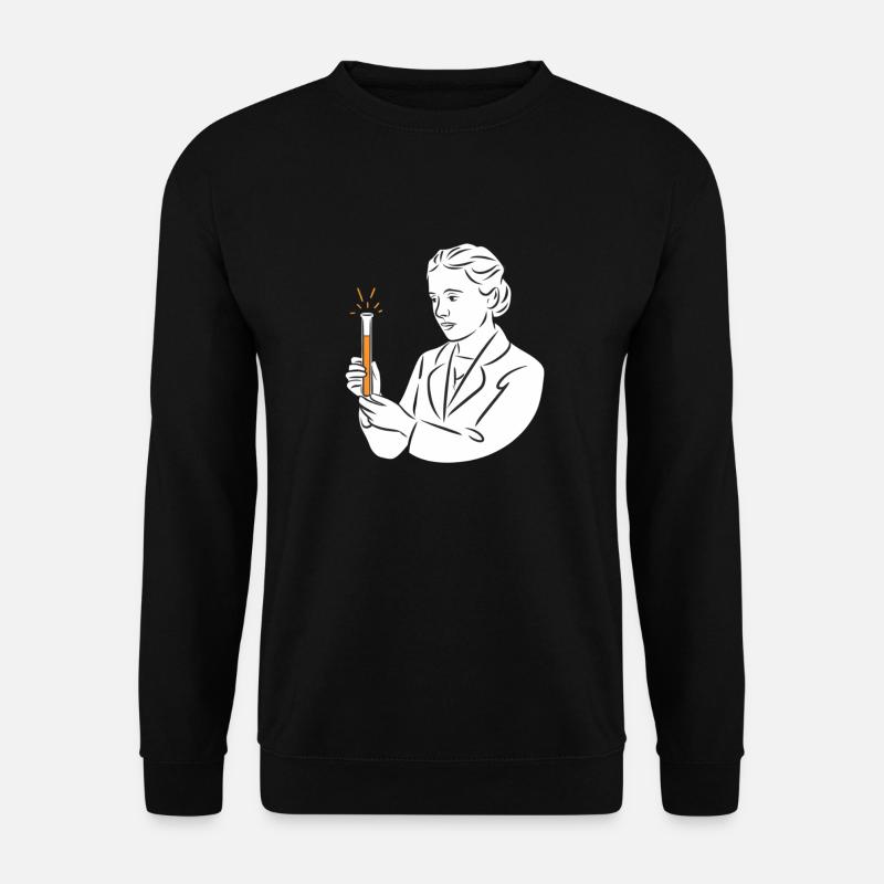 Inspiring Scientist Line Art Design - Unisex Pullover - Schwarz