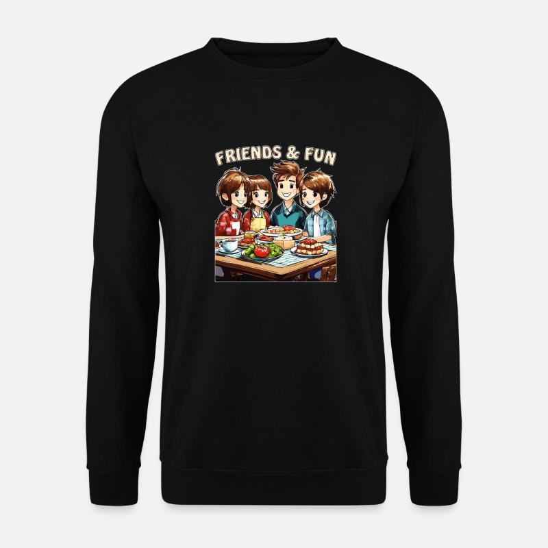 FREUNDE FRIENDS & FUN - Unisex Sweatshirt - black
