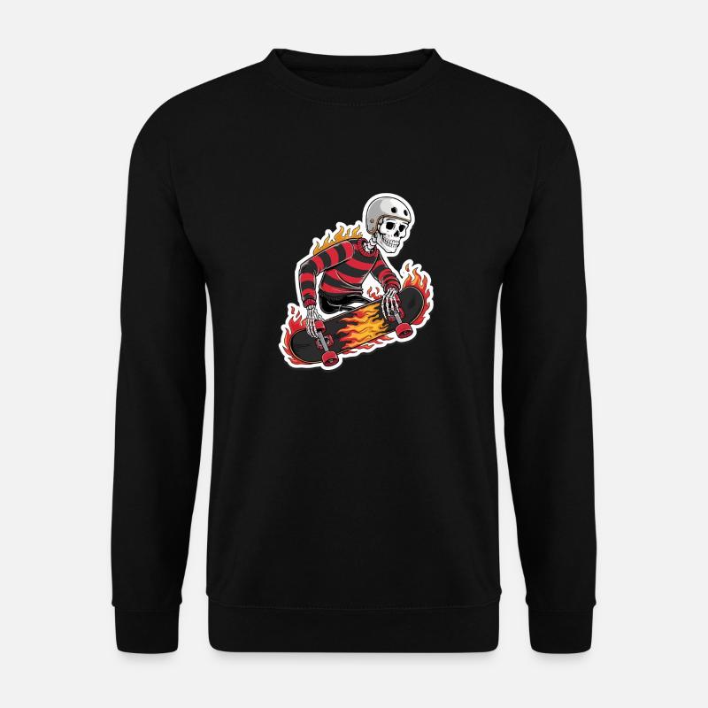 FLAMENDES SKATEBOARD - Unisex Pullover - Schwarz