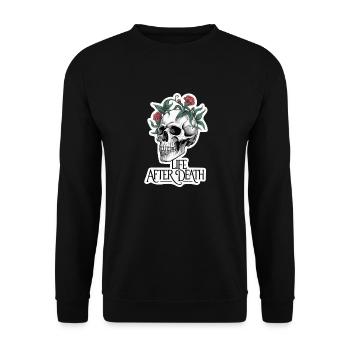 OS LA VIE APRÈS LA MORT - Sweat-shirt Unisexe - noir - Devant - Alina (178cm) & Michal (187cm)