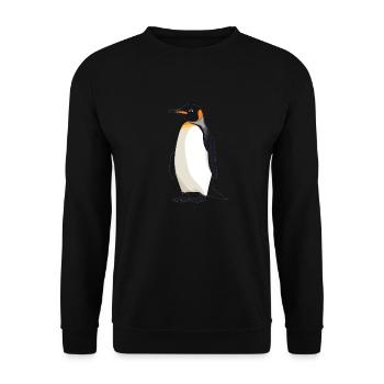 Pingouins Pingouin - Sweat-shirt Unisexe - noir - Devant - Alina (178cm) & Michal (187cm)