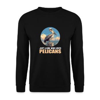 Pelikane Pelikan - Unisex Pullover - Schwarz - Vorne - Alina (178cm) & Michal (187cm)