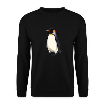 Pingouins Pingouin - Sweat-shirt Unisexe - noir - Devant - Alina (178cm) & Michal (187cm)