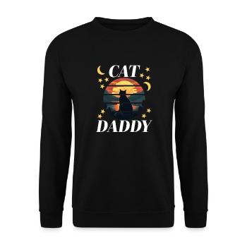 Plan de travail cat1 - Sweat-shirt Unisexe - noir - Devant - Alina (178cm) & Michal (187cm)