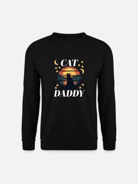 cat1 Artboard 1 - Unisex Sweatshirt - black