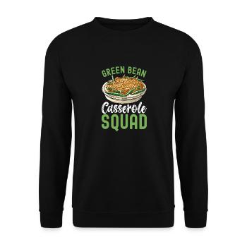 Casserole de haricots verts - Sweat-shirt Unisexe - noir - Devant - Alina (178cm) & Michal (187cm)