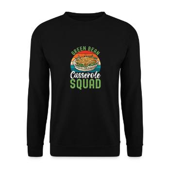 Casserole de haricots verts - Sweat-shirt Unisexe - noir - Devant - Alina (178cm) & Michal (187cm)