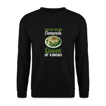 Casserole de haricots verts - Sweat-shirt Unisexe - noir - Devant - Alina (178cm) & Michal (187cm)