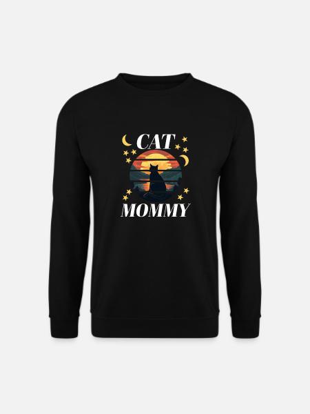 cat1 artboard 1 copy - Unisex Sweatshirt - black