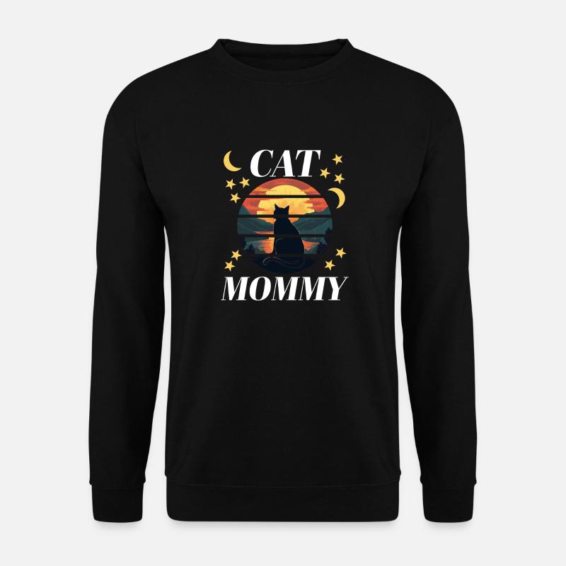 cat1 artboard 1 copy - Unisex Sweatshirt - black