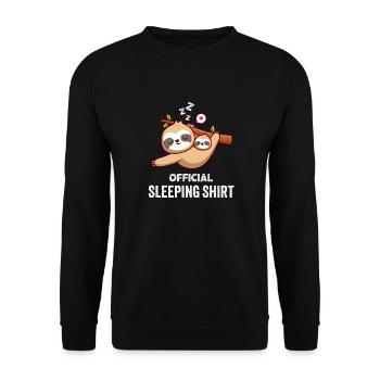 chemise de nuit ANGLAIS Plan de travail 1 - Sweat-shirt Unisexe - noir - Devant - Alina (178cm) & Michal (187cm)