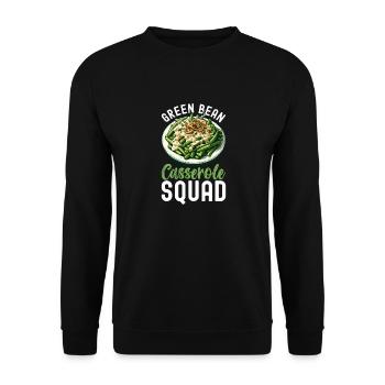 Casserole de haricots verts - Sweat-shirt Unisexe - noir - Devant - Alina (178cm) & Michal (187cm)