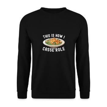 Casserole de haricots verts - Sweat-shirt Unisexe - noir - Devant - Alina (178cm) & Michal (187cm)