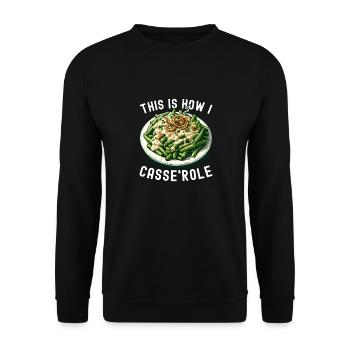 Casserole de haricots verts - Sweat-shirt Unisexe - noir - Devant - Alina (178cm) & Michal (187cm)
