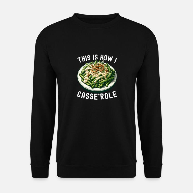 Casserole de haricots verts - Sweat-shirt Unisexe - noir