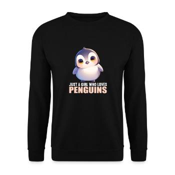 Pingouins Pingouin - Sweat-shirt Unisexe - noir - Devant - Alina (178cm) & Michal (187cm)