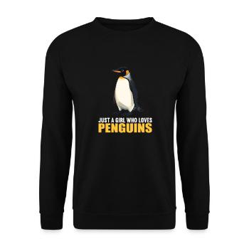 Pingouins Pingouin - Sweat-shirt Unisexe - noir - Devant - Alina (178cm) & Michal (187cm)