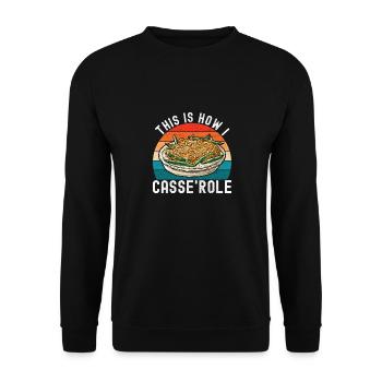 Casserole de haricots verts - Sweat-shirt Unisexe - noir - Devant - Alina (178cm) & Michal (187cm)