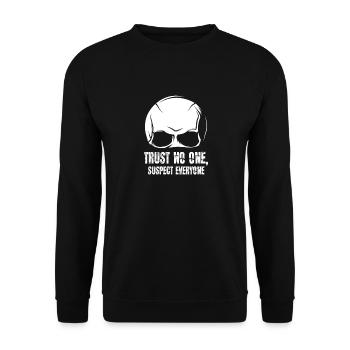 Murder Mystery Dinner Fun Night - Unisex Sweatshirt - black - Front - Alina (178cm) & Michal (187cm)