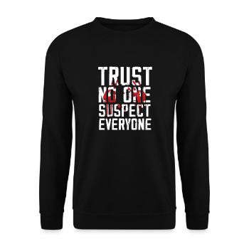 Murder Mystery Dinner Fun Night - Unisex Sweatshirt - black - Front - Alina (178cm) & Michal (187cm)