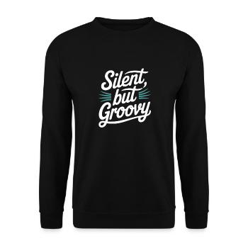 Bass Gitarrist Musiker Gear Funk Rock Jazz - Unisex Pullover - Schwarz - Vorne - Alina (178cm) & Michal (187cm)