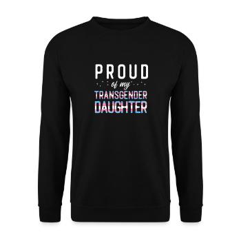 Transgender Trans LGBT Pride - Unisex Sweatshirt - black - Front - Alina (178cm) & Michal (187cm)