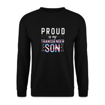 Fierté LGBT transgenre - Sweat-shirt Unisexe - noir - Devant - Alina (178cm) & Michal (187cm)