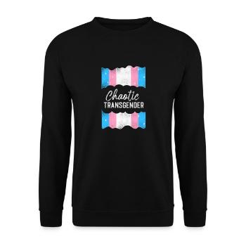 Transgender Trans LGBT Pride - Unisex Sweatshirt - black - Front - Alina (178cm) & Michal (187cm)