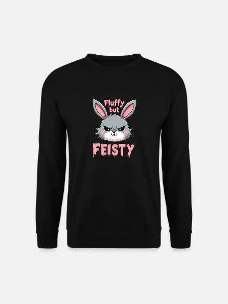 Lapin Conception d’animaux sarcastiques - Sweat-shirt Unisexe - noir