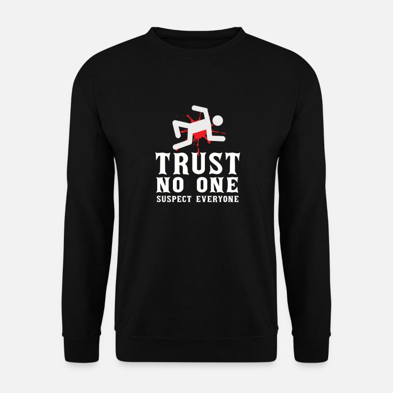 Krimi-Dinner-Spaß-Nacht - Unisex Pullover - Schwarz