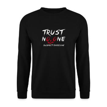 Murder Mystery Dinner Fun Night - Unisex Sweatshirt - black - Front - Alina (178cm) & Michal (187cm)