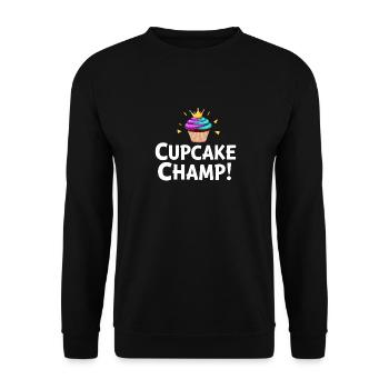Junior Baking Candidate Young Chef Baking - Unisex Sweatshirt - black - Front - Alina (178cm) & Michal (187cm)