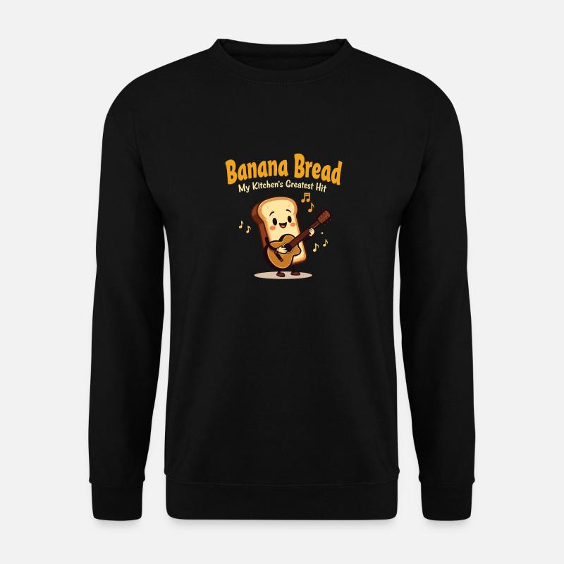 Bananenbrot Liebhaber Back-enthusiast Gemütliche - Unisex Pullover - Schwarz